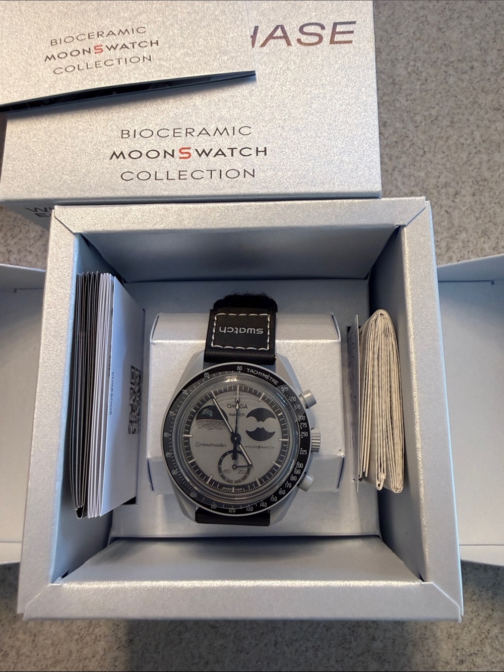 SWATCH Omega Moonphase Moon Swatch to Earth Phase Bioceramic unisex Watch